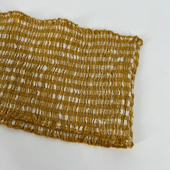 Brandy Melville Kessy Tube Top Gingham Smocked Bandeau Crop - Picture 8 of 12